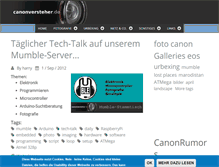 Tablet Screenshot of canonversteher.de